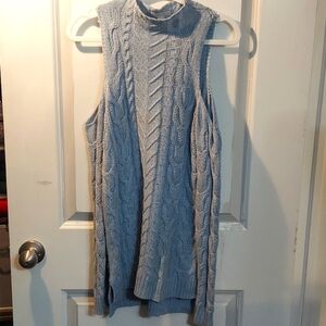 New York and Company Cold-Shoulder Lightweight Sweater